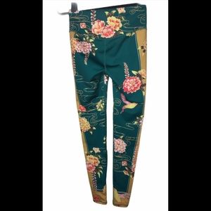 Without Walls hummingbird work out leggings XS